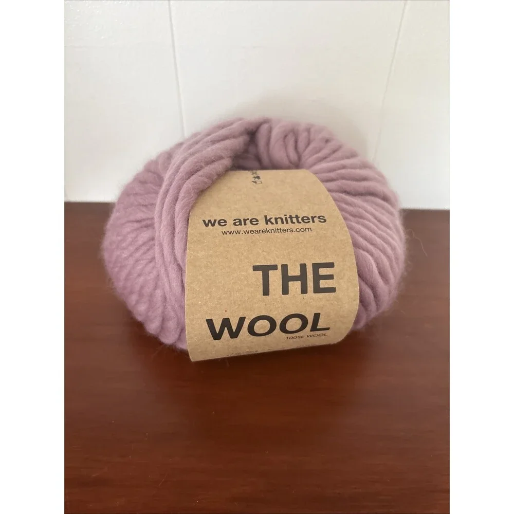 We Are Knitters Yarn - The Wool - Mauve - 100% Wool chunky yarn ball NEW - Picture 1 of 8